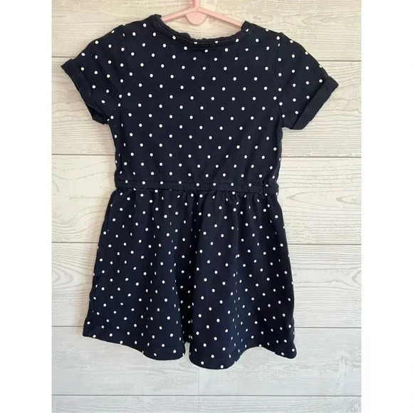 Amazon Essentials toddler girl navy polka dot dress Size 2T - Picture 2 of 4